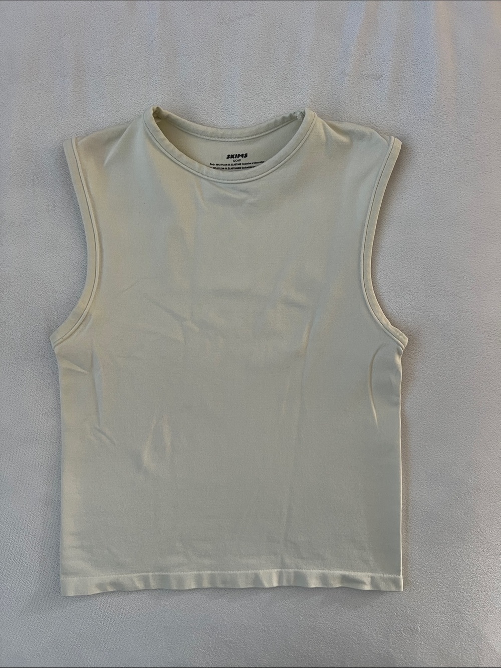 SKIMS Cream Muscle Tank Top